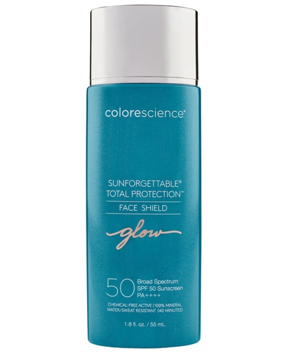 Colorescience Sunforgettable Total Protection Face Shield SPF 50 Minerały w emulsji do twarzy SPF50 (kolor Glow) 55 ml