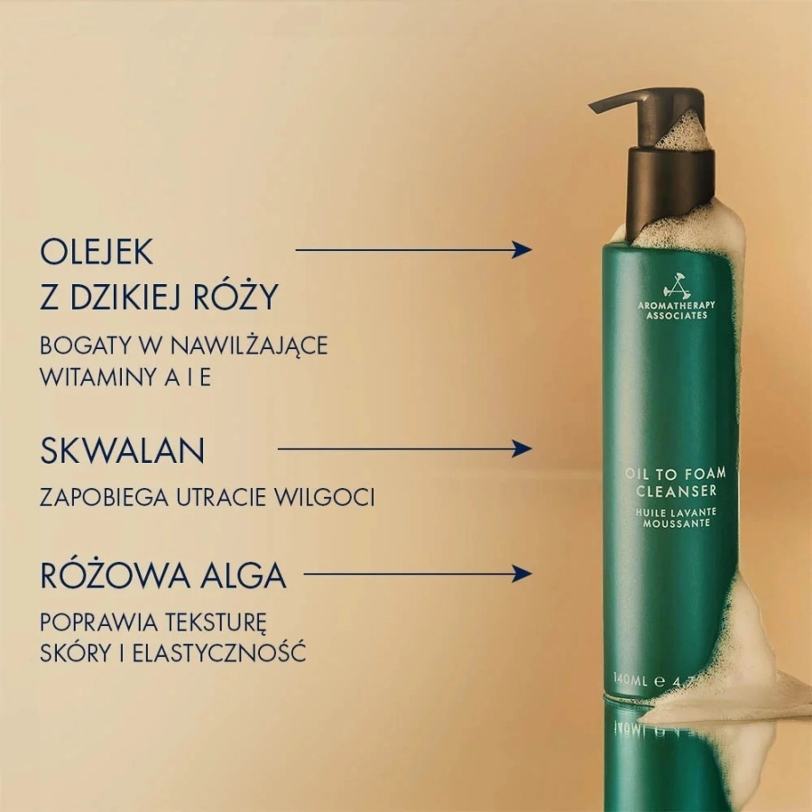 Aromatherapy Associates Oil To Foam Cleanser Pianka w olejku do mycia twarzy 140 ml