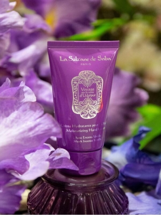La Sultane de Saba Voyage Sur La Route D'Udaipur Krem do rąk piżmo kadzidło wanilia linia udaipur 50 ml