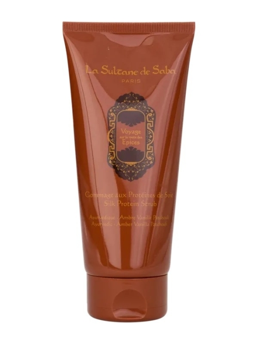 La Sultane de Saba Silk Protein Scrub Ayurvedique Jedwabny peeling ajurwedyjsko-bursztynowa paczula waniliowa 200 ml