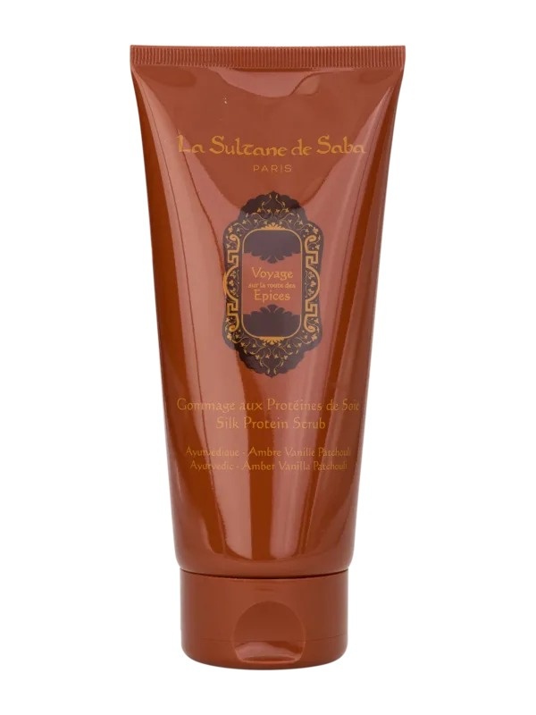 La Sultane de Saba Silk Protein Scrub Ayurvedique Jedwabny peeling ajurwedyjsko-bursztynowa paczula waniliowa 200 ml