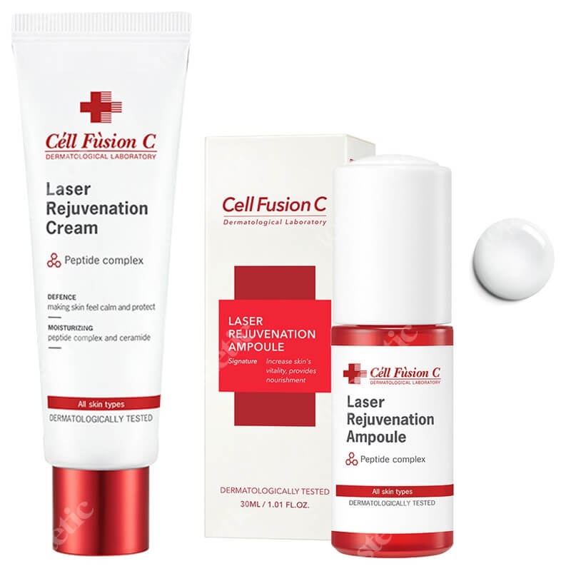 Cell Fusion C LASER REJUVENATION SET ZESTAW Serum regenerujące po zabiegach 30ml + Krem regenerujący po zabiegach 50 ml