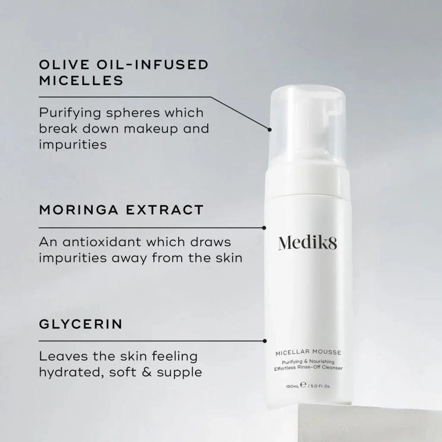 Medik8 Micellar Mousse Odżywczy mus oczyszczający 150 ml