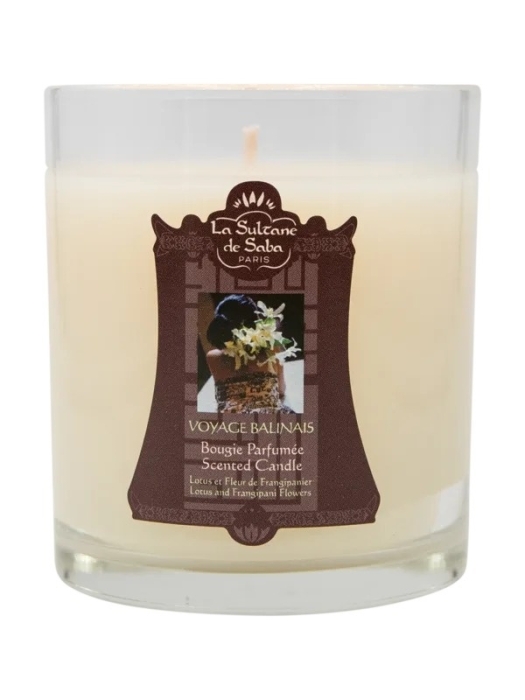 La Sultane de Saba Bougie Perfumee Scanted Candle Balinais Świeca kwiat lotosu i frangipani linia balinais 165 ml