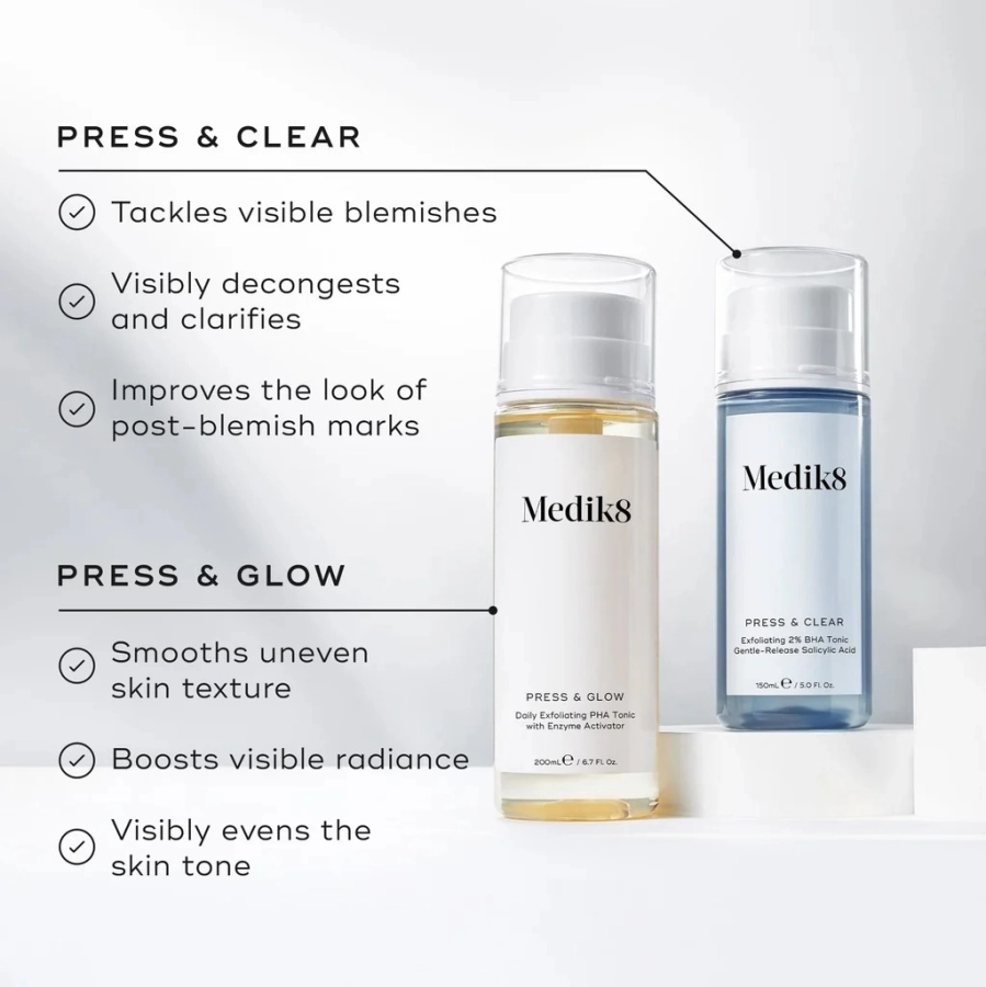 Medik8 Press & Clear Tonik dla skór z niedoskonałościami 150 ml