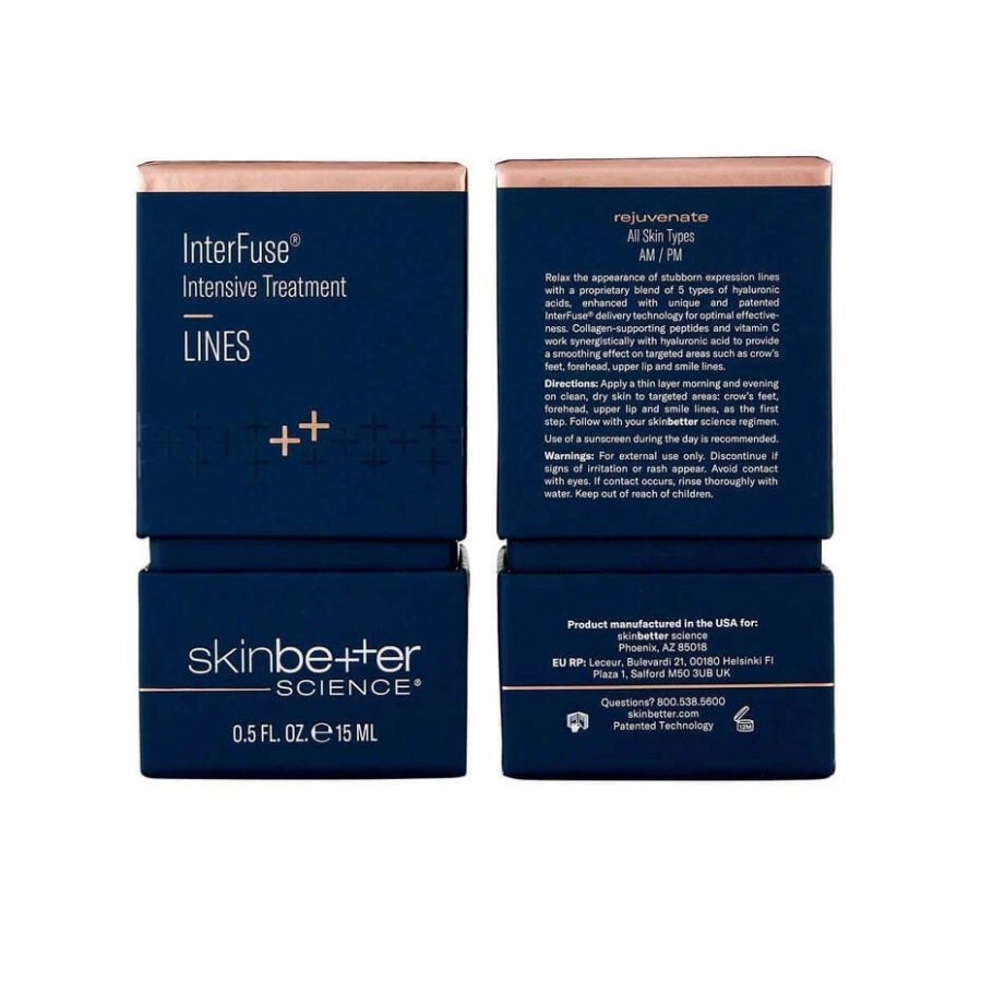 Skinbetter Science InterFuse Intensive Treatment Lines Krem na bruzdy i zmarszczki 15 ml