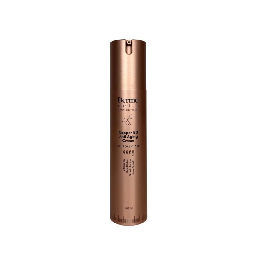 Dermomedica Copper B3 Anti-Aging Cream Kremowy koktajl aktywujący geny młodości z tripepetydem miedziowym i niacynamidem 60 ml