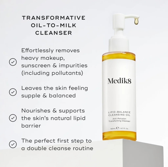 Medik8 Lipid-Balance Cleansing Oil Jedwabisty olejek do demakijażu 140 ml