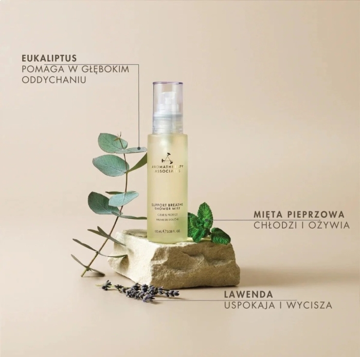Aromatherapy Associates Support Breathe Shower Mist Uwalniająca oddech mgiełka do inhalacji pod prysznicem 100 ml