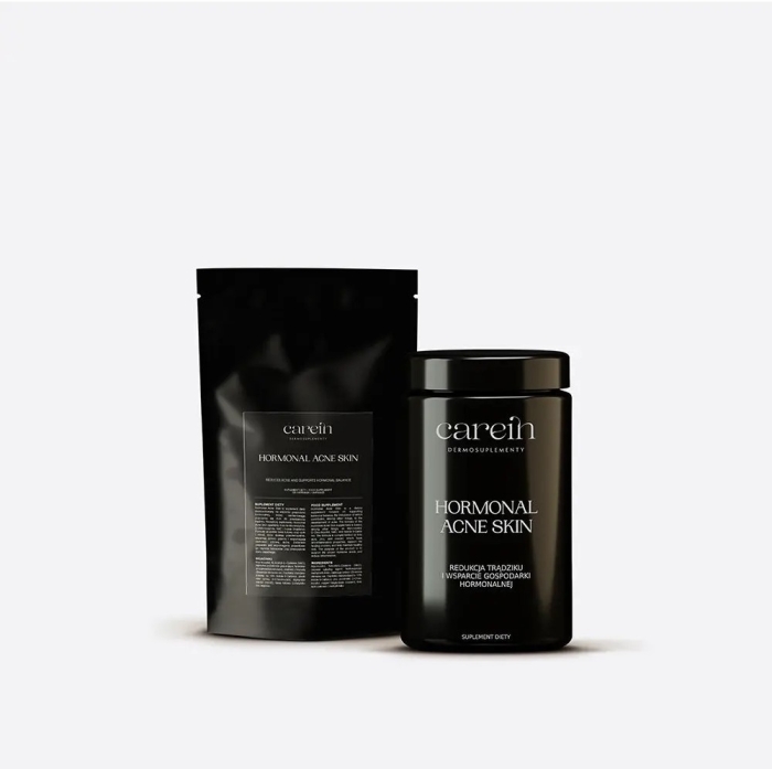 Carein Hormonal Acne Skin 60 DAYS ZESTAW Kuracja 60 dni:Gładka skóra bez trądziku hormonalnego 120 kaps+Uzupełnienie x1/240 kaps