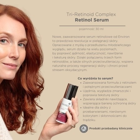 Environ Tri-Retinoid Complex Retinol Serum Wzmocnione serum z retinolem do codziennej pielęgnacji anti aging 50 ml