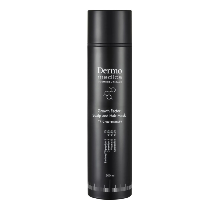 Dermomedica Growth Factor Scalp and Hair Mask Maska dla skóry głowy z problemem podrażnień i wypadania włosów 200 ml