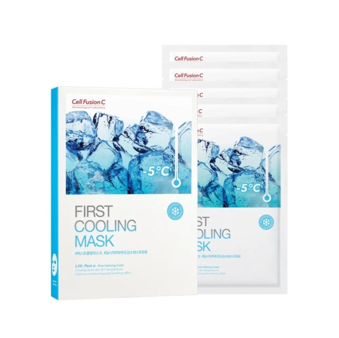 Cell Fusion C FIRST COOLING MASK Chłodząca maska hydrożelowa dla podrażnionej skóry 5 x 25 g