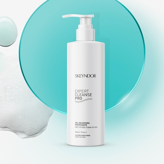Skeyndor Mattifying Foam in Gel Matujący żel myjący w piance, cera normalna, mieszana i tłusta 200 ml