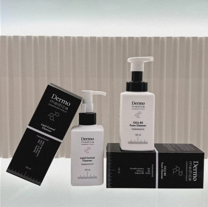 Dermomedica Lipid Control Cleanser + CICA B5 Foam Cleanser ZESTAW Olejek myjący + Regeneracyjna pianka do mycia twarzy 2x 150 ml