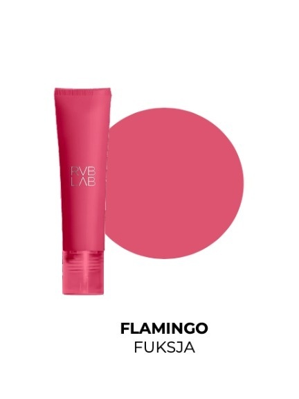 RVB LAB THE MAKE UP Regenerujący balsam peptydowy do ust na dzień i na noc z kolorem FLAMINGO 10ml