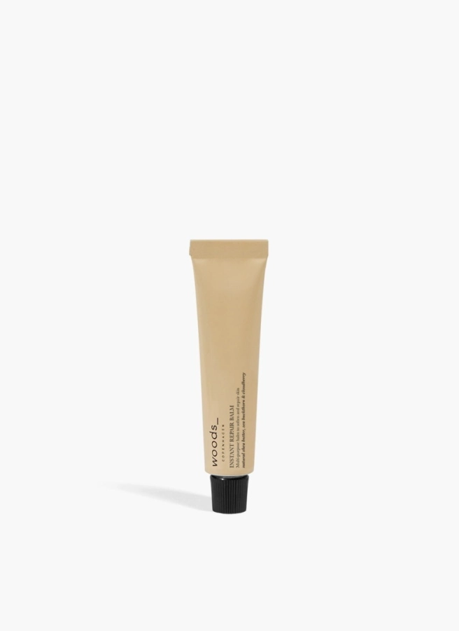WOODS_COPENHAGEN Instant Repair Balm Intensywnie regenerujący balsam z masłem shea, rokitnikiem i olejem z maliny moroszki 15 ml