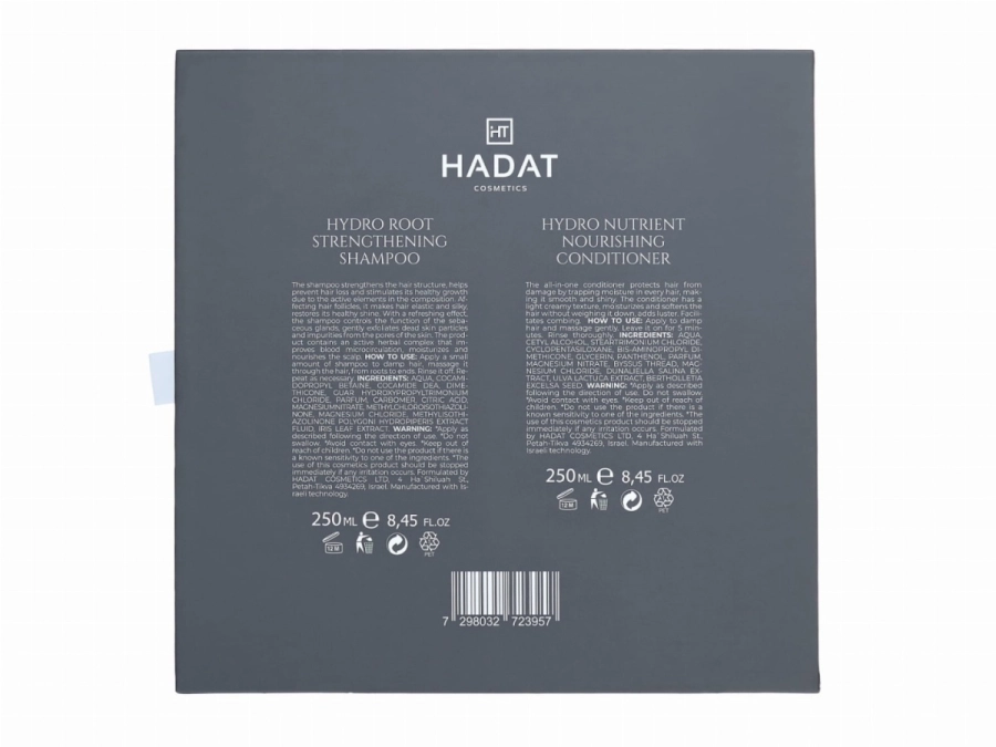 Hadat Nutrient Nourishing Conditioner + Root Strengthening Shampoo Odżywka + Szampon wzmacniający 2 x 250 ml