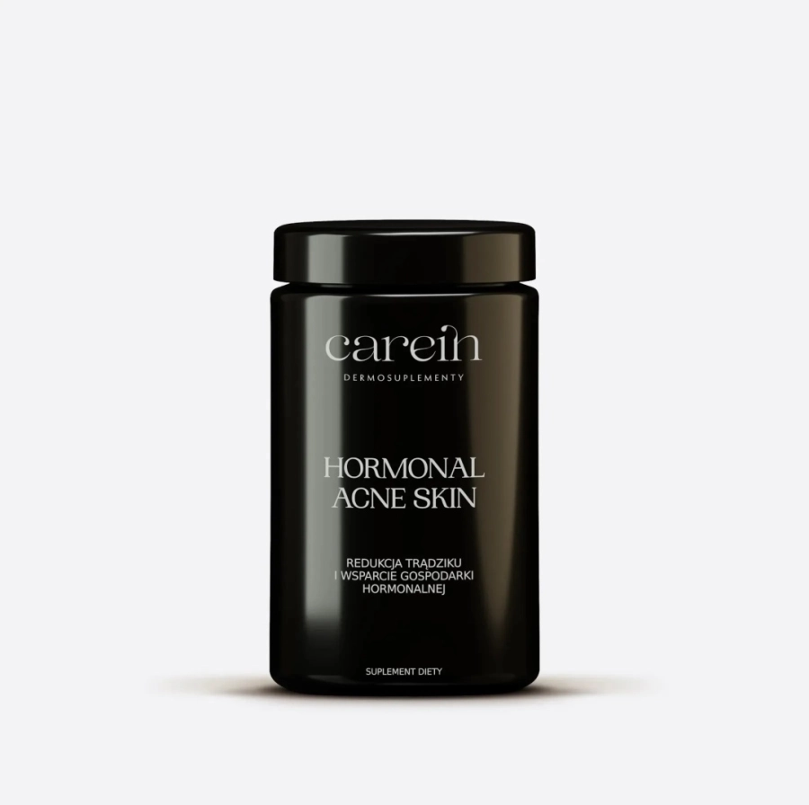 Carein Acne Skin + Hormonal Acne Skin ZESTAW 90 DNI Na trądzik pospolity i hormonalny 6 x 120 kaps.