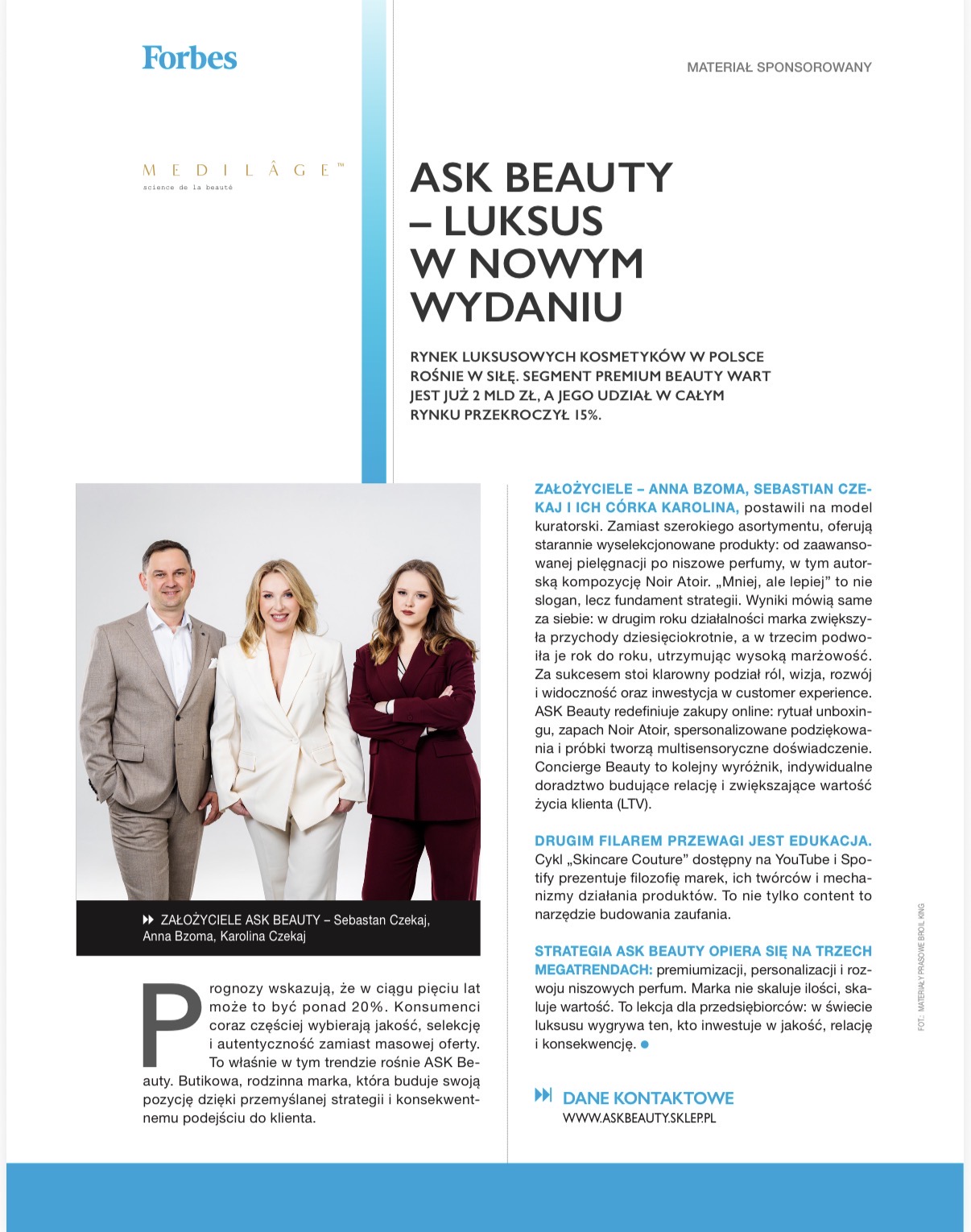 ASK Beauty w Forbes